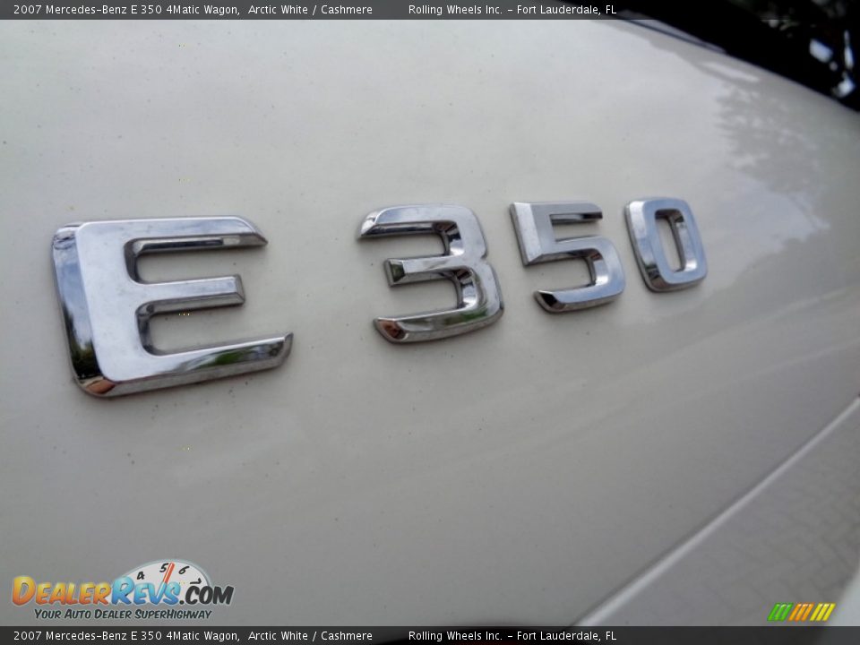 2007 Mercedes-Benz E 350 4Matic Wagon Arctic White / Cashmere Photo #24