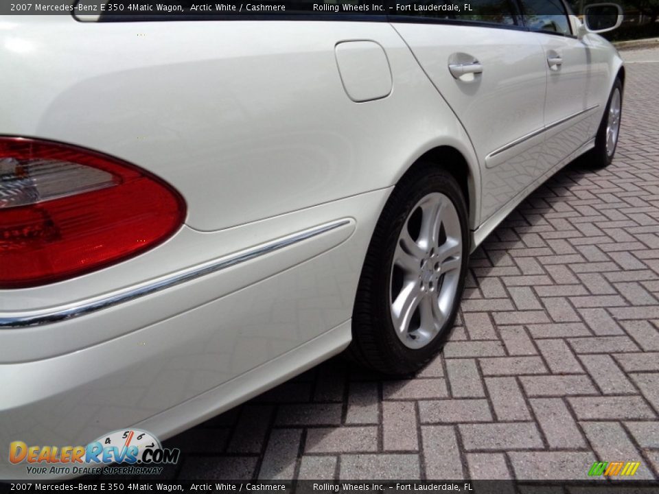 2007 Mercedes-Benz E 350 4Matic Wagon Arctic White / Cashmere Photo #26