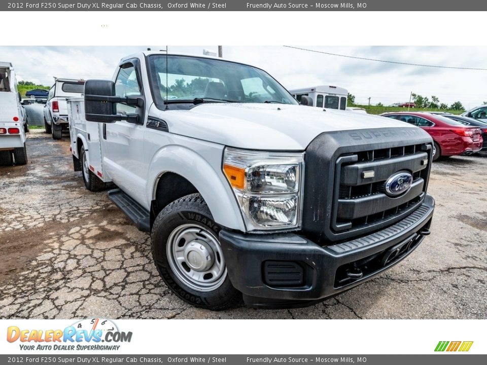 2012 Ford F250 Super Duty XL Regular Cab Chassis Oxford White / Steel Photo #1