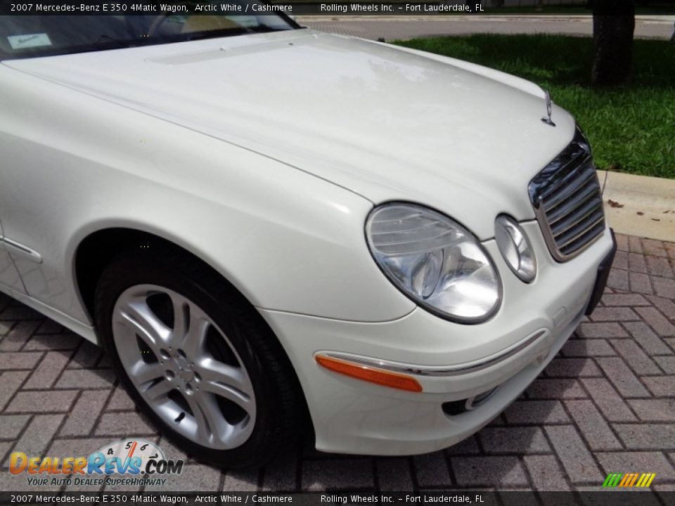 2007 Mercedes-Benz E 350 4Matic Wagon Arctic White / Cashmere Photo #28