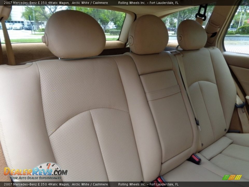 2007 Mercedes-Benz E 350 4Matic Wagon Arctic White / Cashmere Photo #31