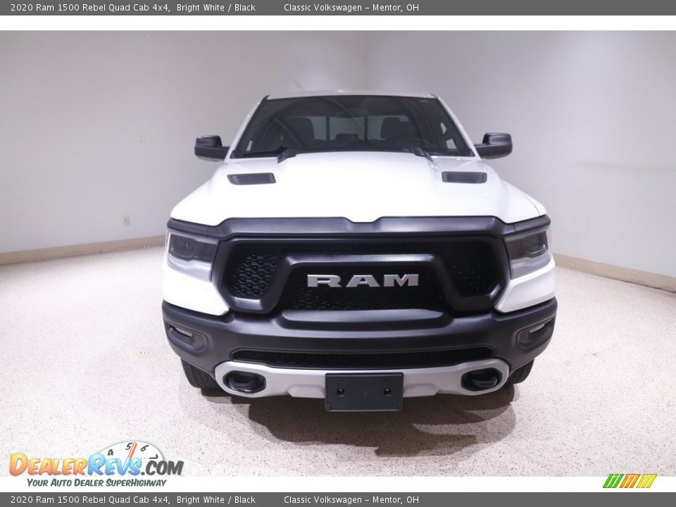 2020 Ram 1500 Rebel Quad Cab 4x4 Bright White / Black Photo #2
