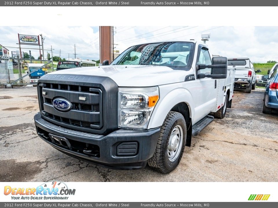 2012 Ford F250 Super Duty XL Regular Cab Chassis Oxford White / Steel Photo #8