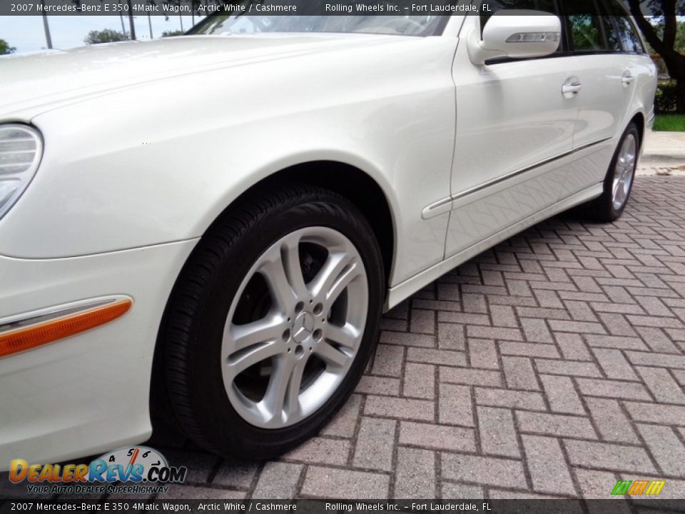 2007 Mercedes-Benz E 350 4Matic Wagon Arctic White / Cashmere Photo #34