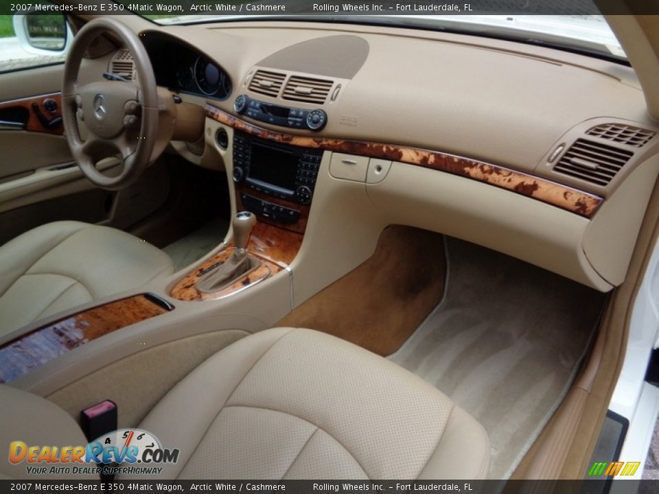 2007 Mercedes-Benz E 350 4Matic Wagon Arctic White / Cashmere Photo #35