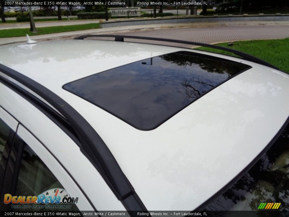 2007 Mercedes-Benz E 350 4Matic Wagon Arctic White / Cashmere Photo #36