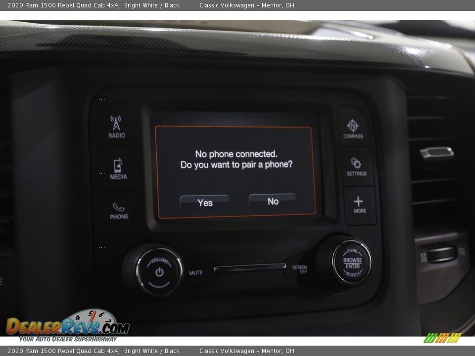 2020 Ram 1500 Rebel Quad Cab 4x4 Bright White / Black Photo #11