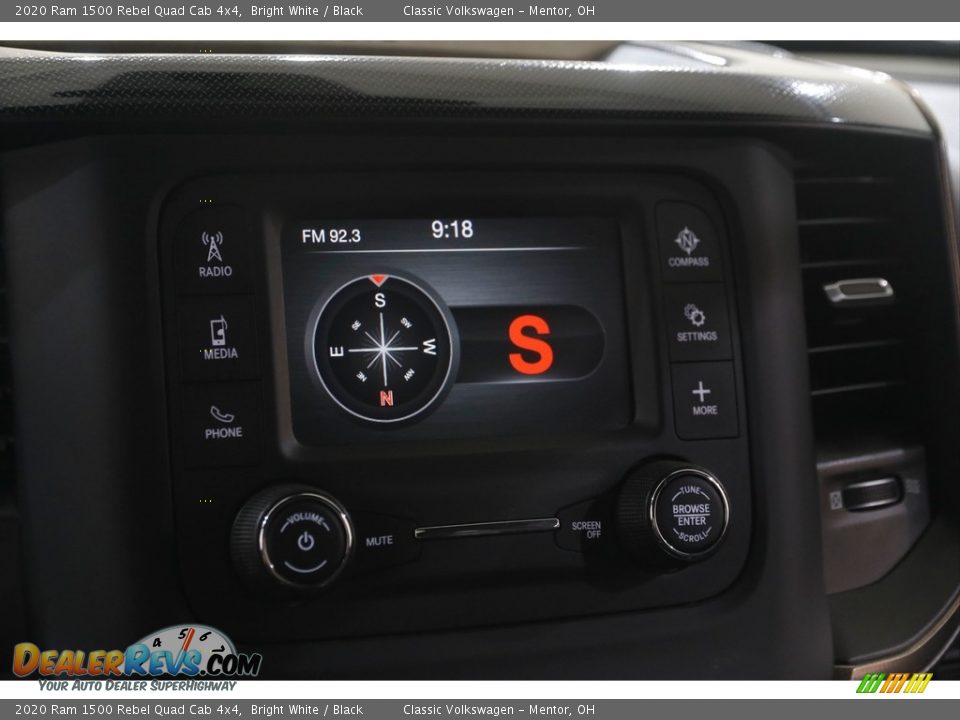 2020 Ram 1500 Rebel Quad Cab 4x4 Bright White / Black Photo #12