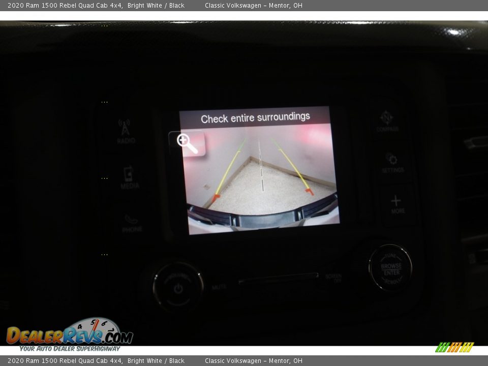 2020 Ram 1500 Rebel Quad Cab 4x4 Bright White / Black Photo #13