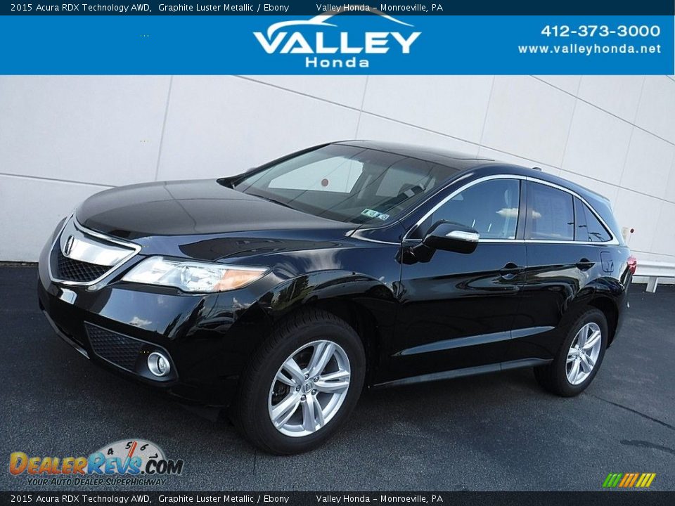 2015 Acura RDX Technology AWD Graphite Luster Metallic / Ebony Photo #1