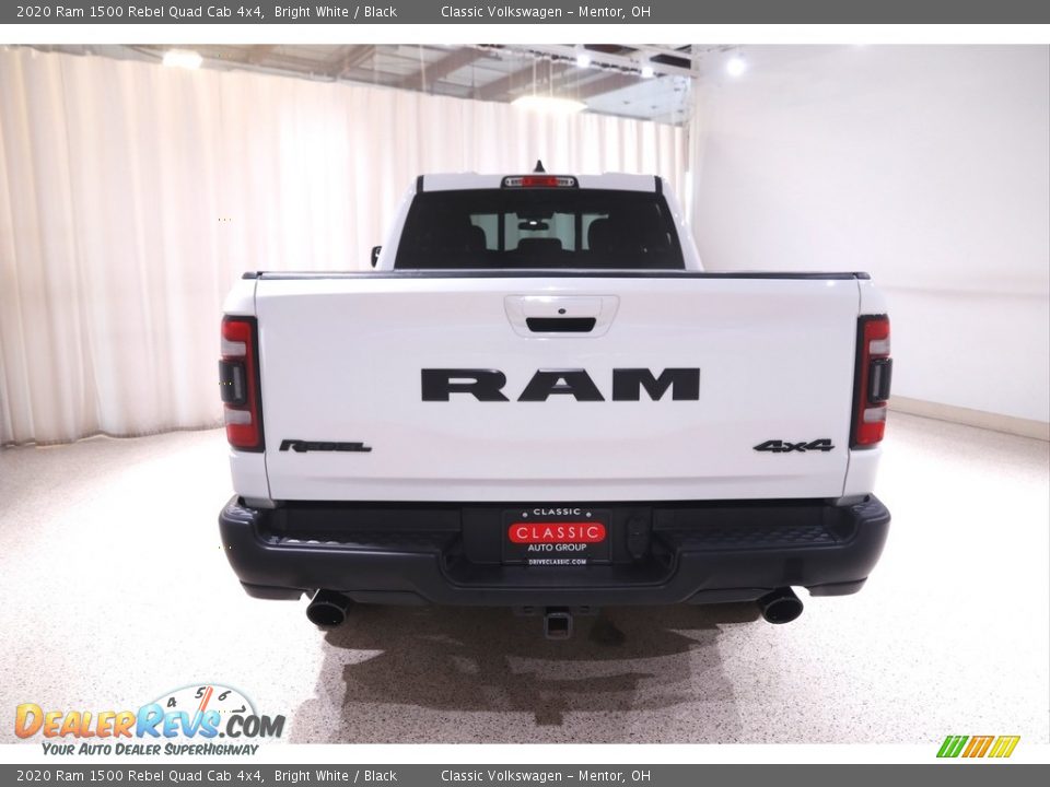 2020 Ram 1500 Rebel Quad Cab 4x4 Bright White / Black Photo #21