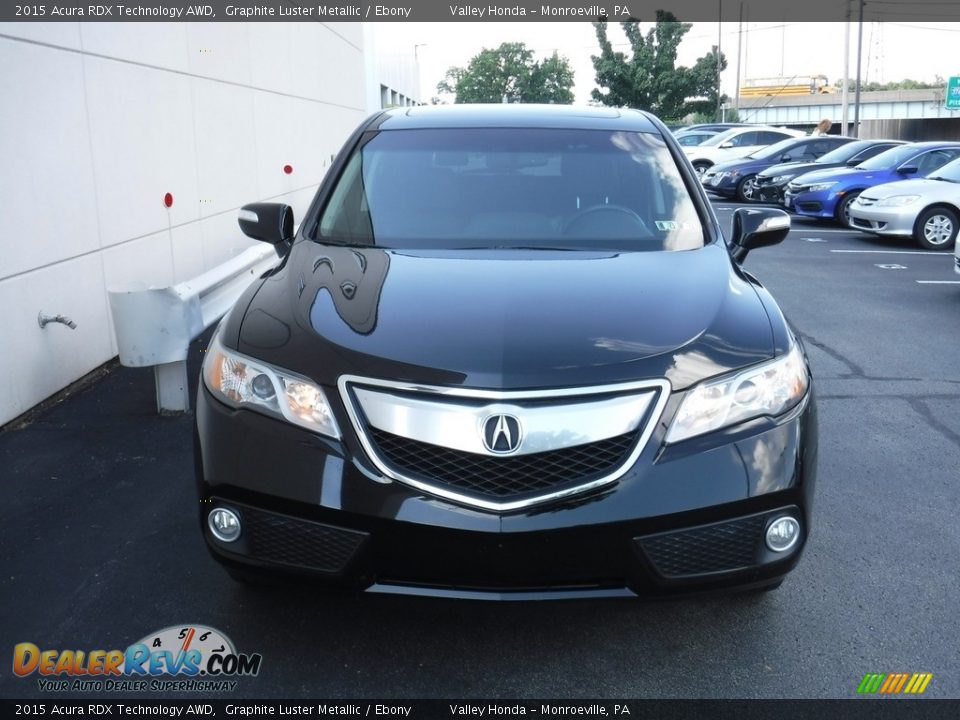 2015 Acura RDX Technology AWD Graphite Luster Metallic / Ebony Photo #3