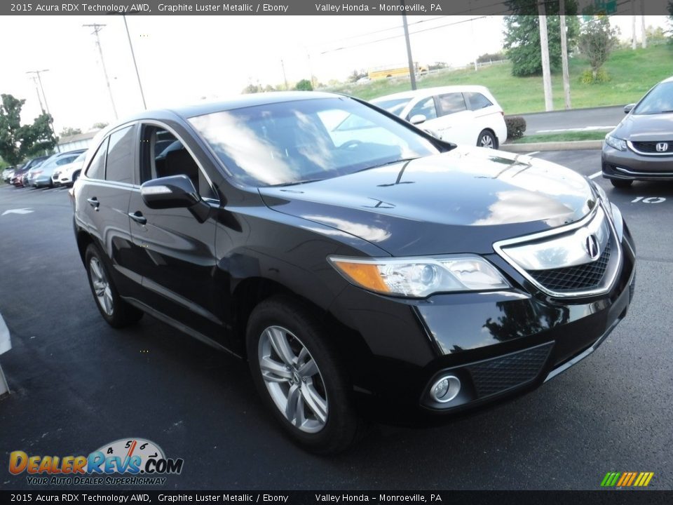 2015 Acura RDX Technology AWD Graphite Luster Metallic / Ebony Photo #4