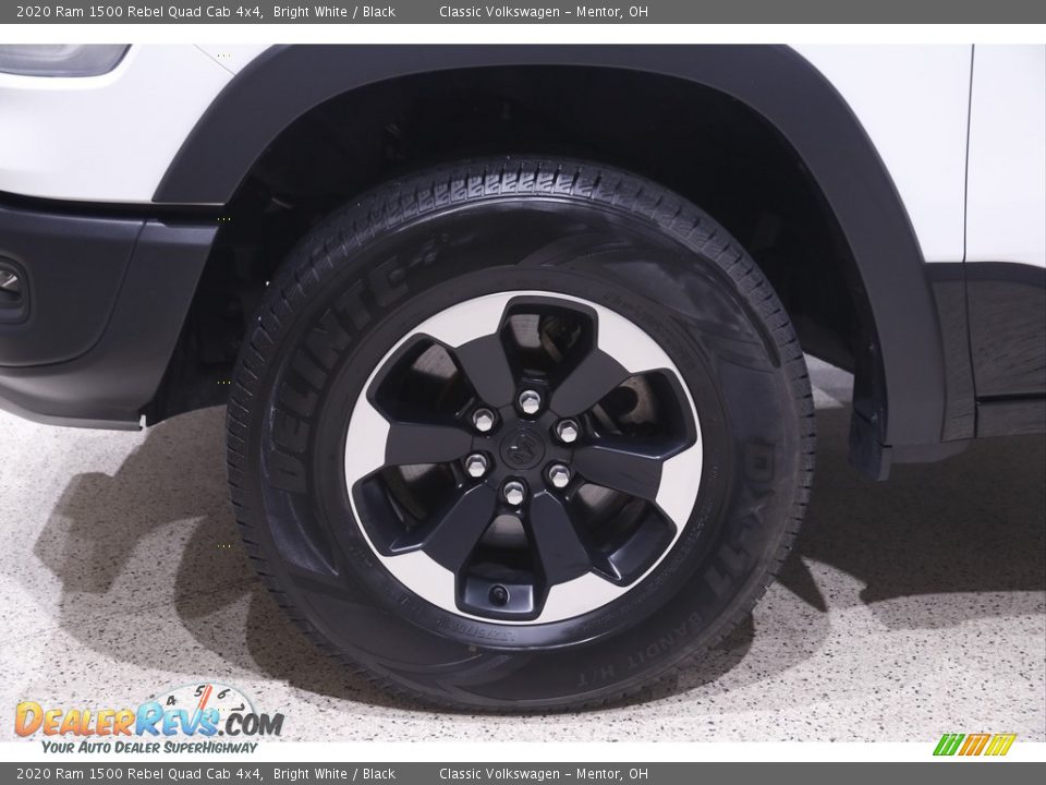2020 Ram 1500 Rebel Quad Cab 4x4 Bright White / Black Photo #23