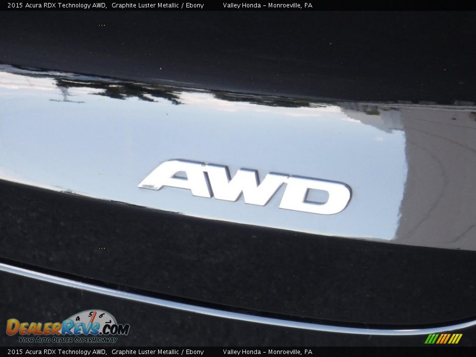 2015 Acura RDX Technology AWD Graphite Luster Metallic / Ebony Photo #6