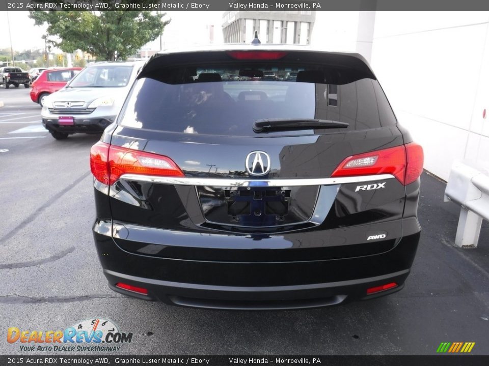 2015 Acura RDX Technology AWD Graphite Luster Metallic / Ebony Photo #7