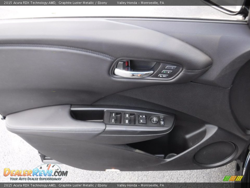 2015 Acura RDX Technology AWD Graphite Luster Metallic / Ebony Photo #10