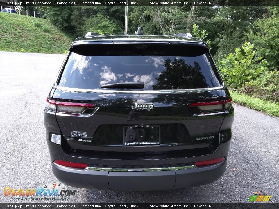 2021 Jeep Grand Cherokee L Limited 4x4 Diamond Black Crystal Pearl / Black Photo #9