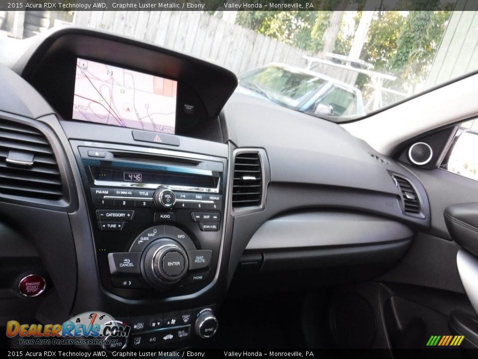 2015 Acura RDX Technology AWD Graphite Luster Metallic / Ebony Photo #19