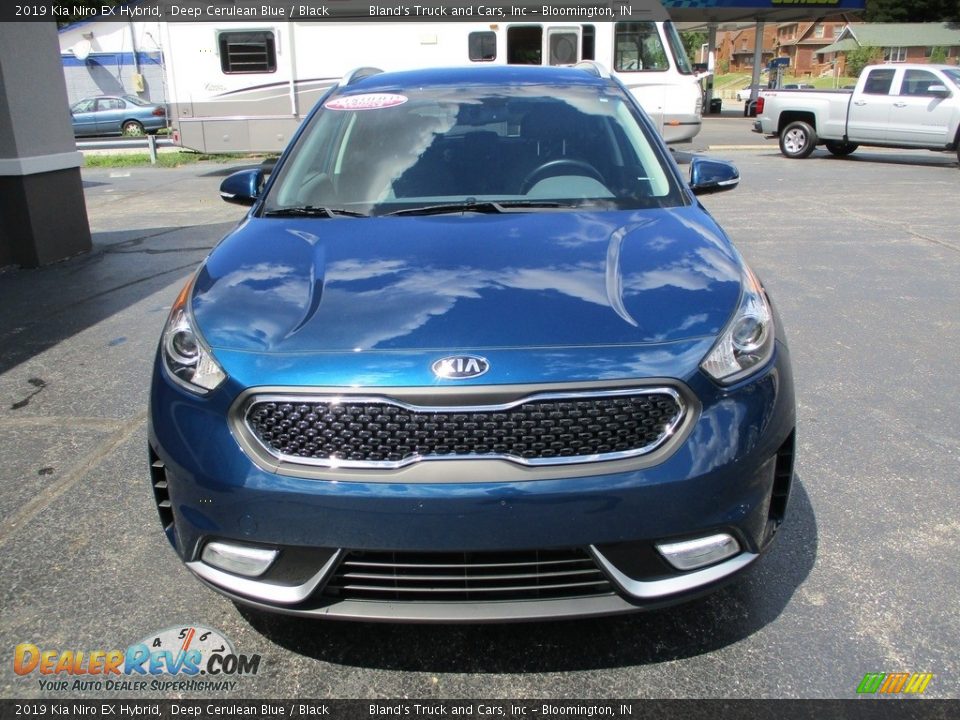 2019 Kia Niro EX Hybrid Deep Cerulean Blue / Black Photo #26