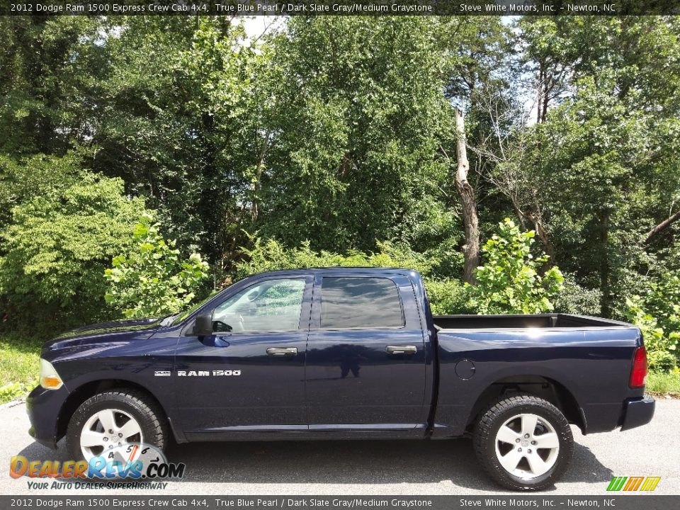 2012 Dodge Ram 1500 Express Crew Cab 4x4 True Blue Pearl / Dark Slate Gray/Medium Graystone Photo #1