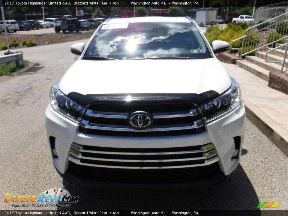 2017 Toyota Highlander Limited AWD Blizzard White Pearl / Ash Photo #12