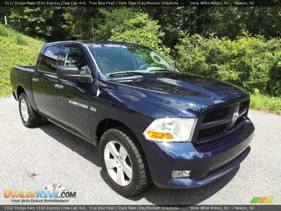 2012 Dodge Ram 1500 Express Crew Cab 4x4 True Blue Pearl / Dark Slate Gray/Medium Graystone Photo #4