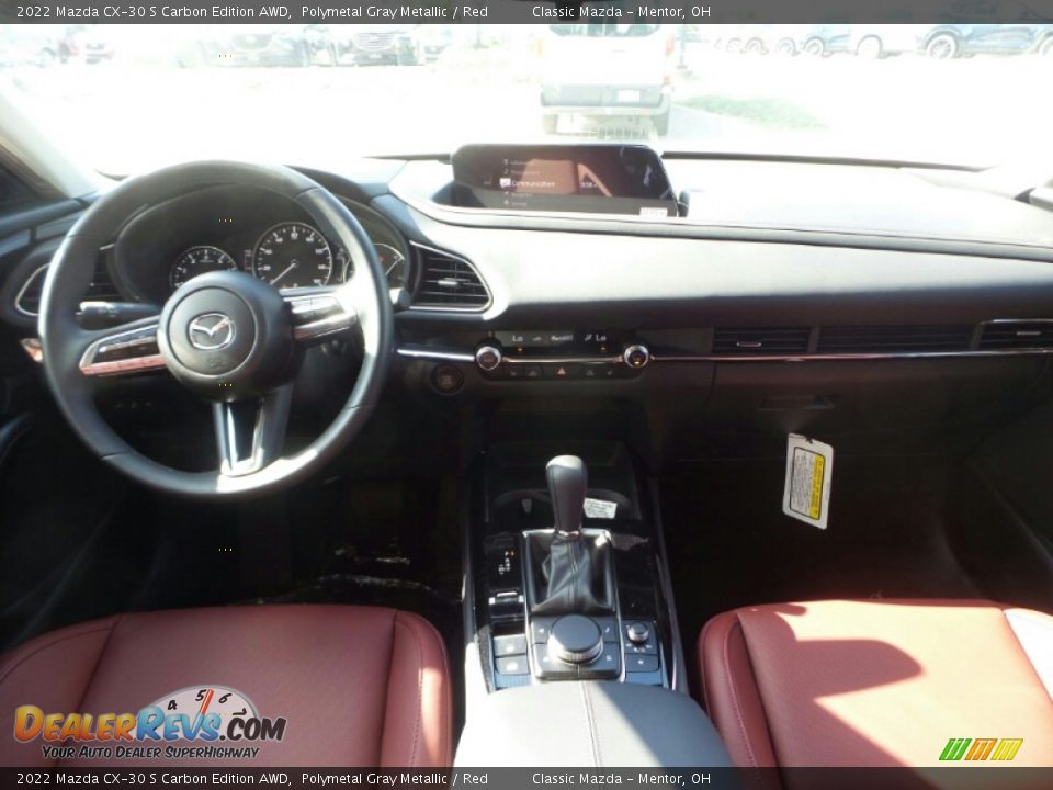 2022 Mazda CX-30 S Carbon Edition AWD Polymetal Gray Metallic / Red Photo #3
