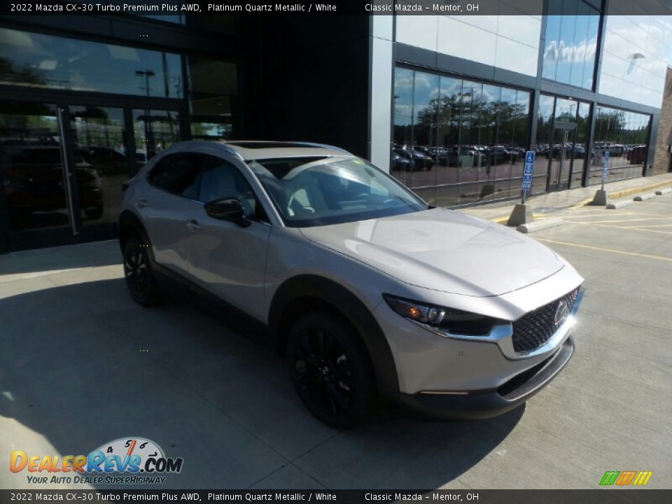 2022 Mazda CX-30 Turbo Premium Plus AWD Platinum Quartz Metallic / White Photo #1