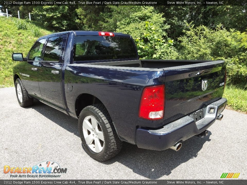 2012 Dodge Ram 1500 Express Crew Cab 4x4 True Blue Pearl / Dark Slate Gray/Medium Graystone Photo #12