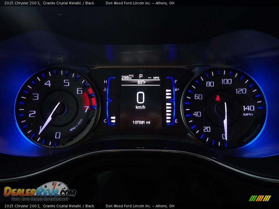 2015 Chrysler 200 S Granite Crystal Metallic / Black Photo #27