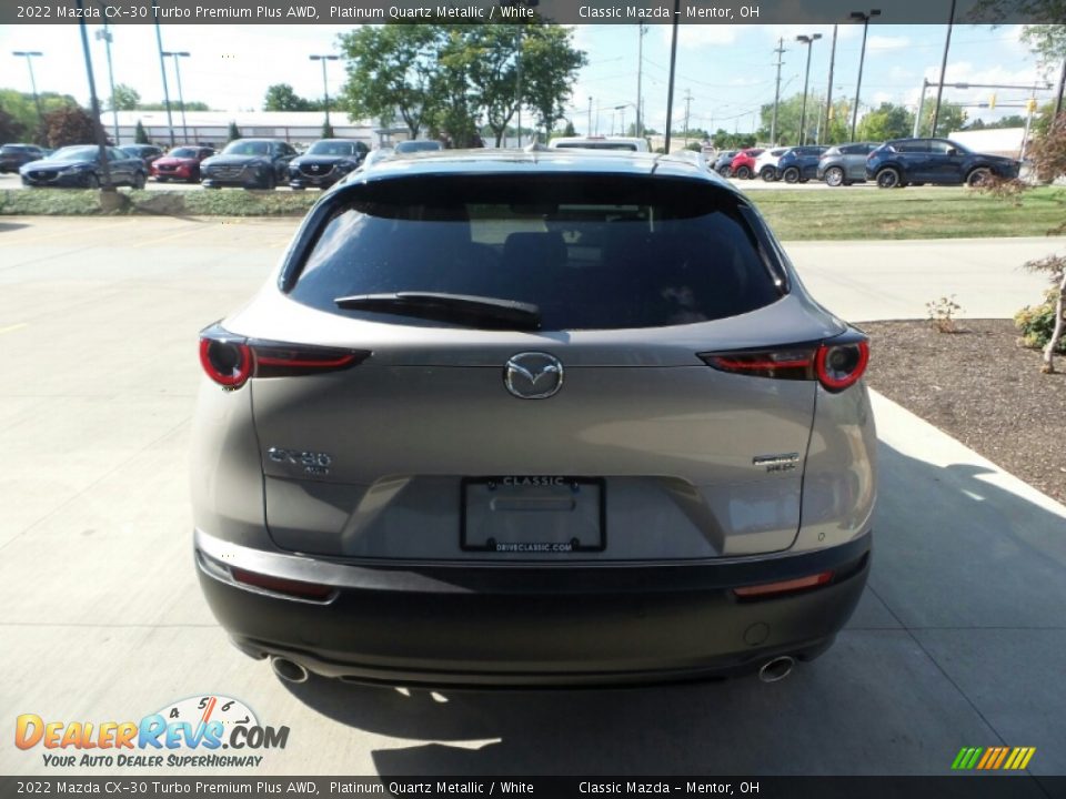 2022 Mazda CX-30 Turbo Premium Plus AWD Platinum Quartz Metallic / White Photo #5