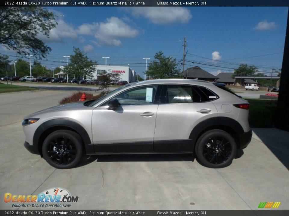 2022 Mazda CX-30 Turbo Premium Plus AWD Platinum Quartz Metallic / White Photo #6