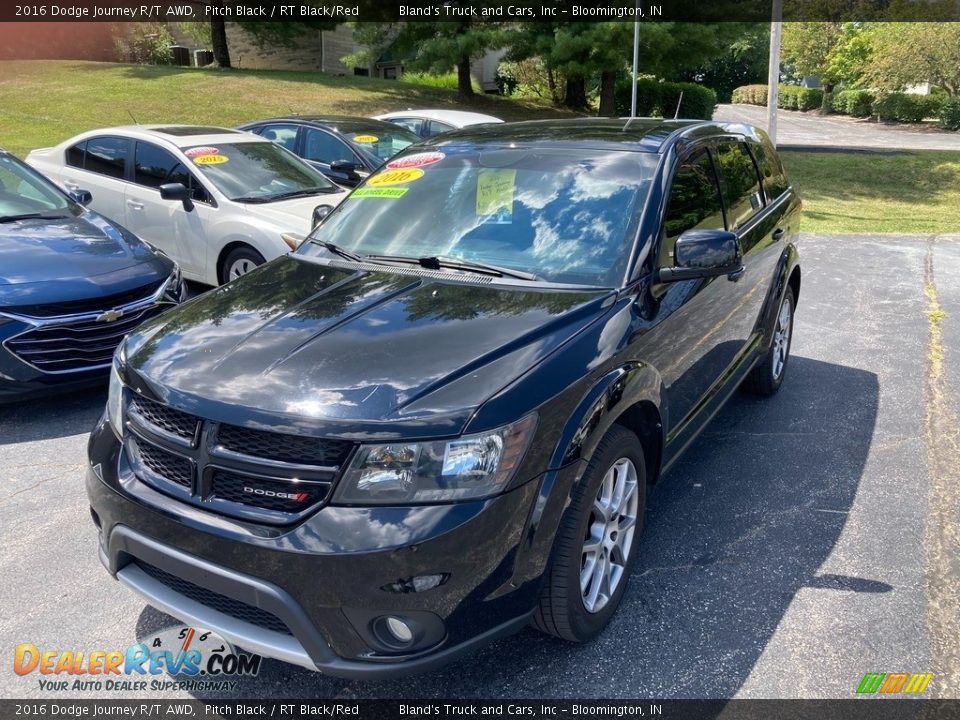 2016 Dodge Journey R/T AWD Pitch Black / RT Black/Red Photo #2