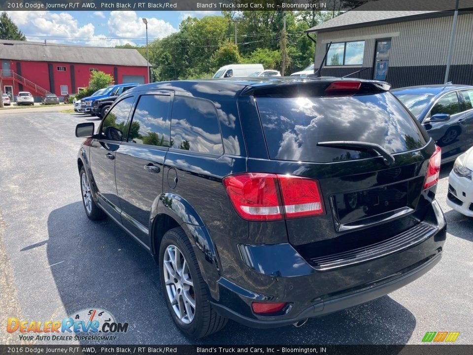 2016 Dodge Journey R/T AWD Pitch Black / RT Black/Red Photo #3