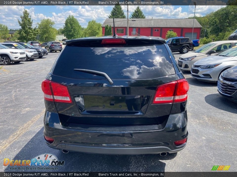 2016 Dodge Journey R/T AWD Pitch Black / RT Black/Red Photo #4