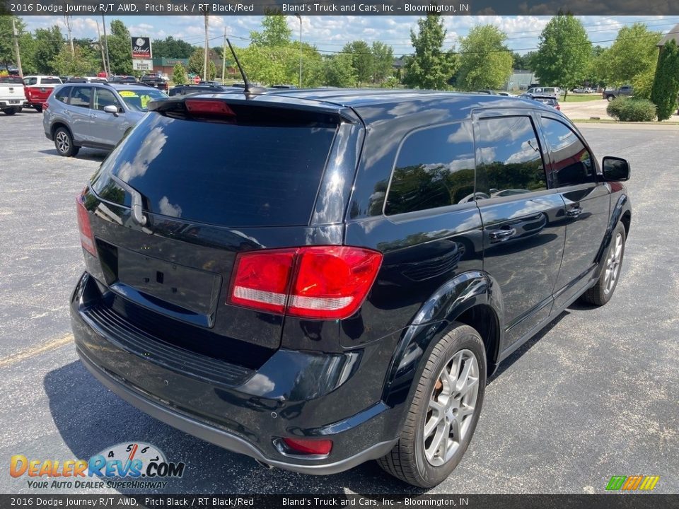 2016 Dodge Journey R/T AWD Pitch Black / RT Black/Red Photo #6