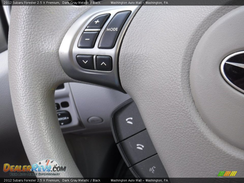 2012 Subaru Forester 2.5 X Premium Dark Gray Metallic / Black Photo #6