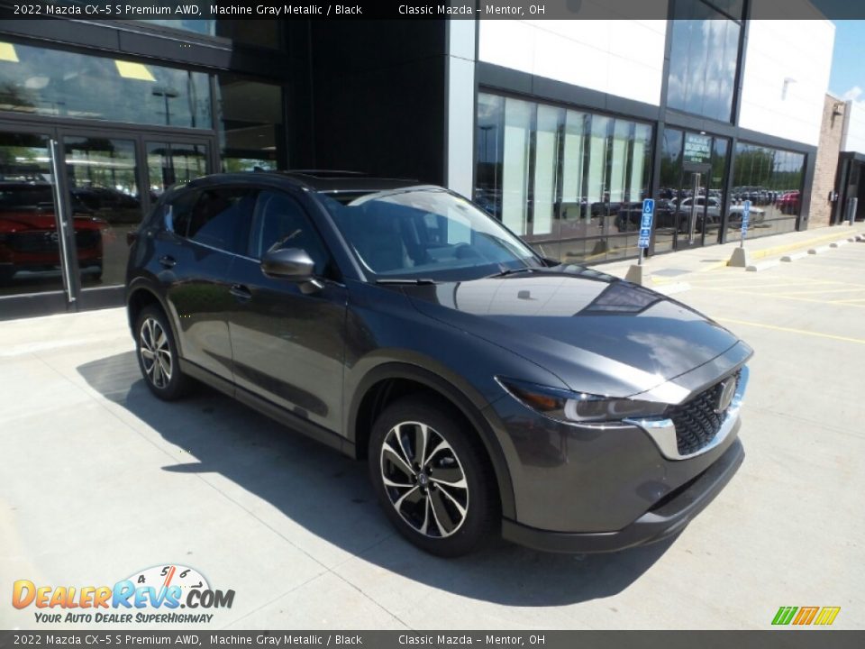 2022 Mazda CX-5 S Premium AWD Machine Gray Metallic / Black Photo #1