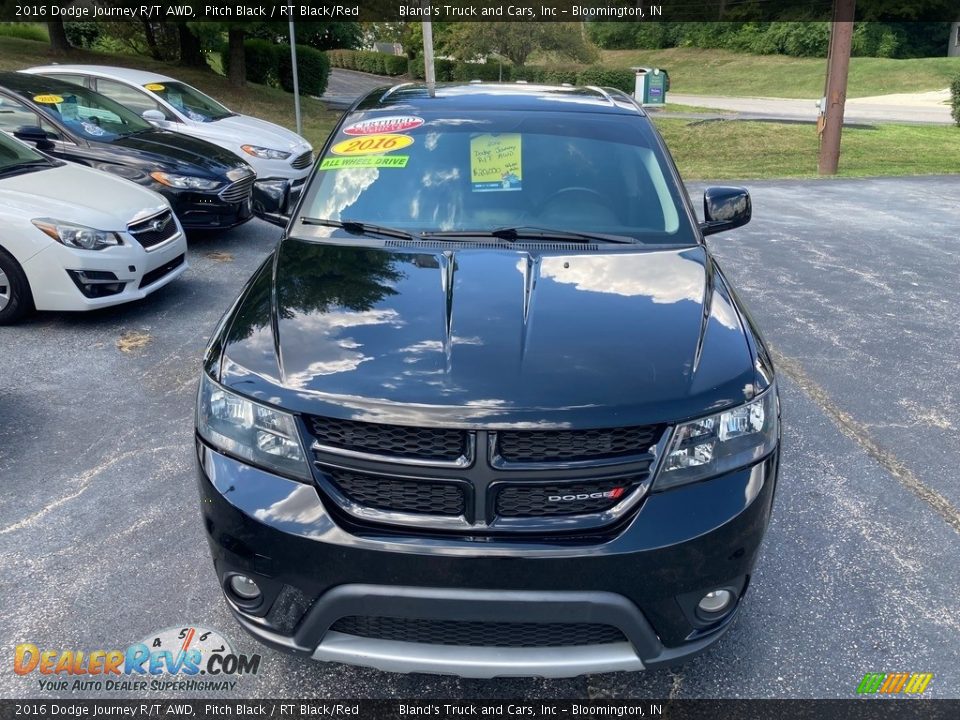 2016 Dodge Journey R/T AWD Pitch Black / RT Black/Red Photo #8