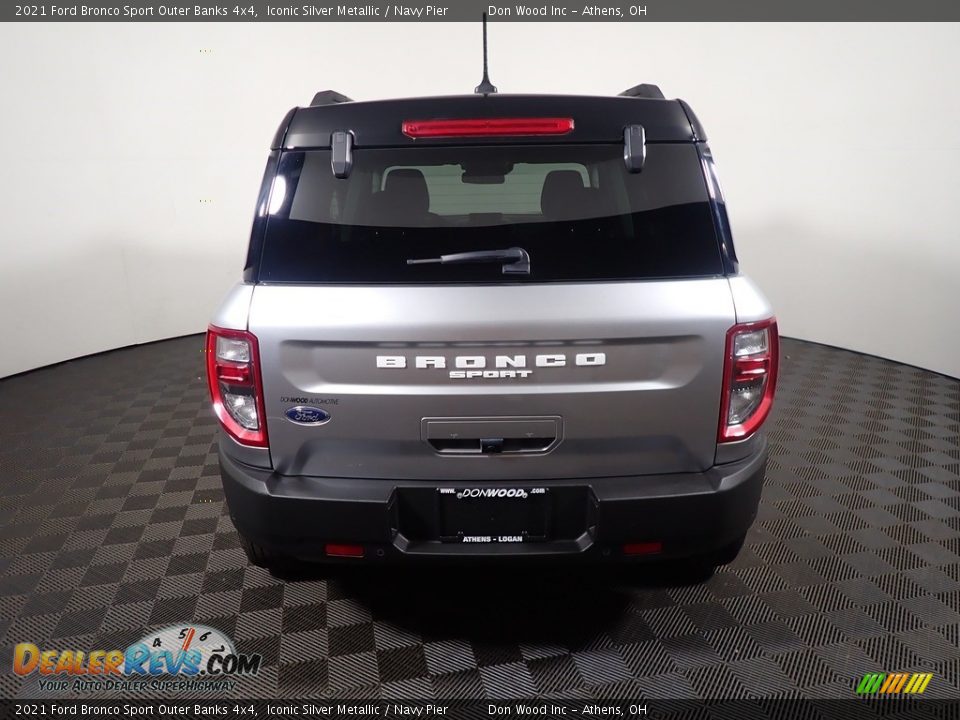 2021 Ford Bronco Sport Outer Banks 4x4 Iconic Silver Metallic / Navy Pier Photo #11