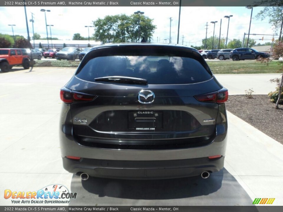 2022 Mazda CX-5 S Premium AWD Machine Gray Metallic / Black Photo #5