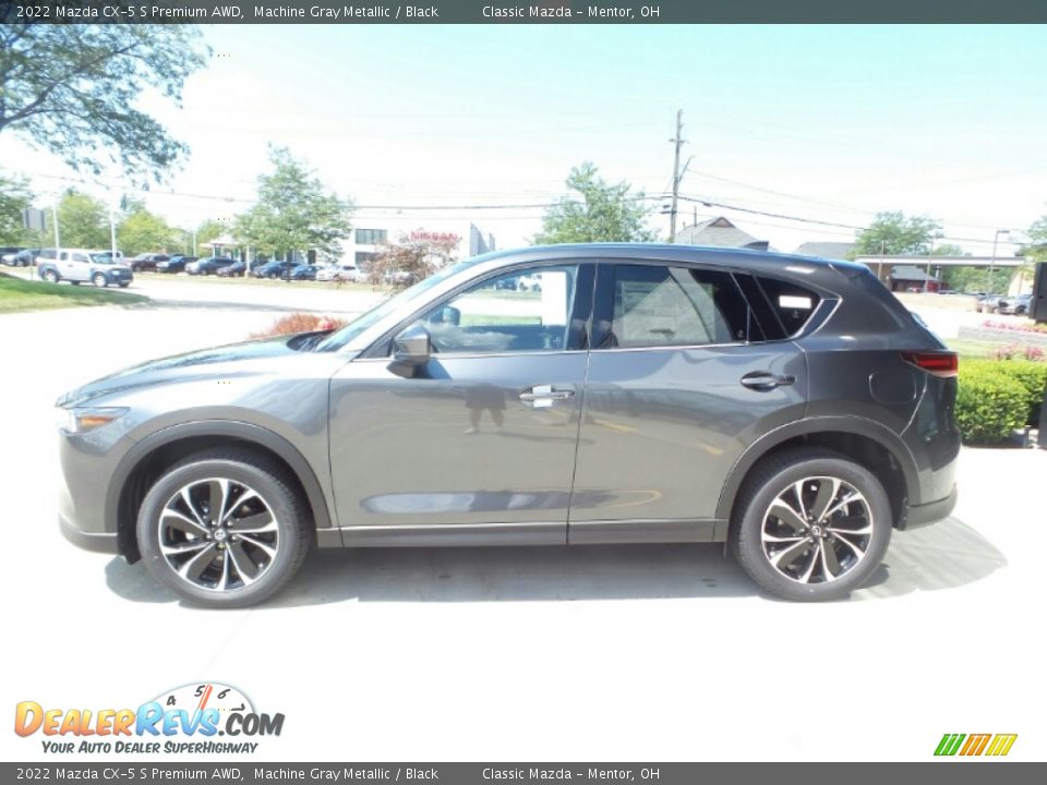 2022 Mazda CX-5 S Premium AWD Machine Gray Metallic / Black Photo #6
