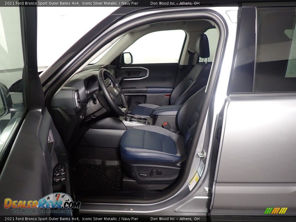 2021 Ford Bronco Sport Outer Banks 4x4 Iconic Silver Metallic / Navy Pier Photo #20