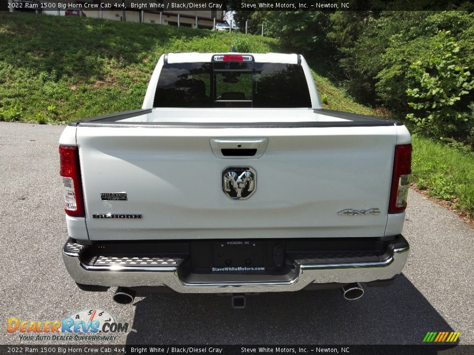 2022 Ram 1500 Big Horn Crew Cab 4x4 Bright White / Black/Diesel Gray Photo #7