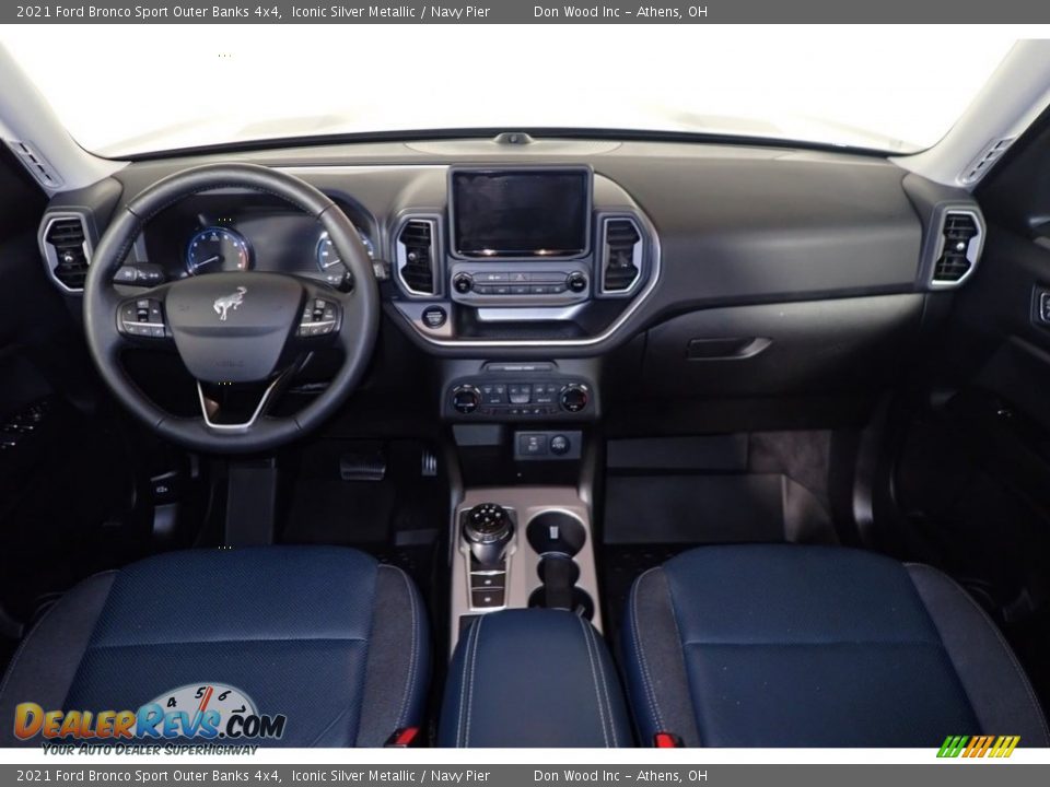 2021 Ford Bronco Sport Outer Banks 4x4 Iconic Silver Metallic / Navy Pier Photo #22