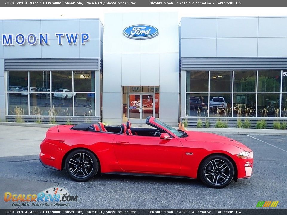 2020 Ford Mustang GT Premium Convertible Race Red / Showstopper Red Photo #1
