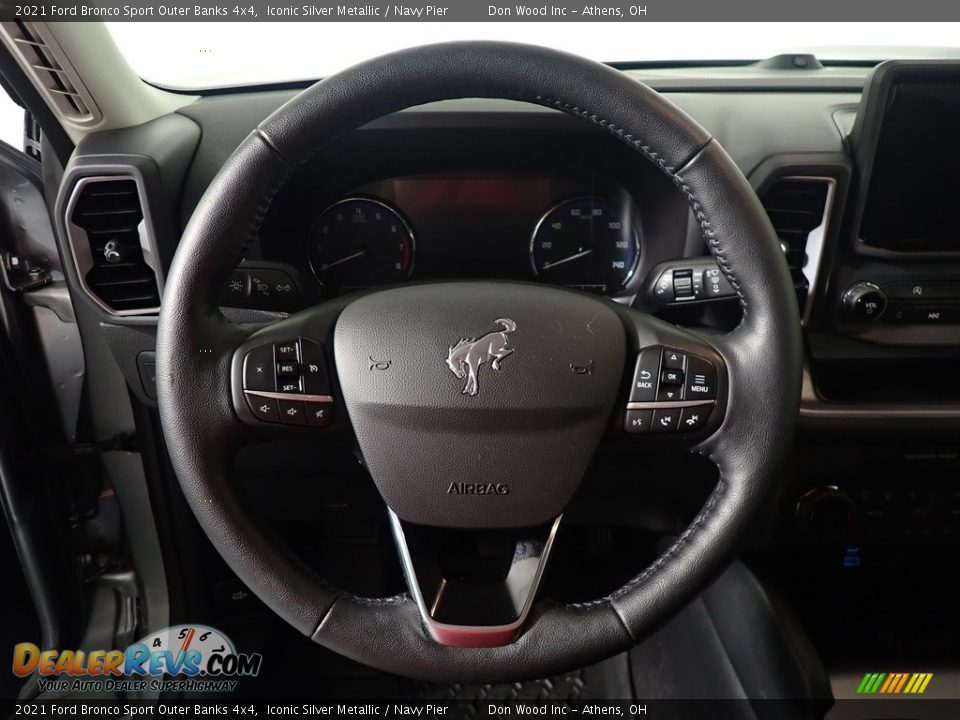 2021 Ford Bronco Sport Outer Banks 4x4 Iconic Silver Metallic / Navy Pier Photo #25