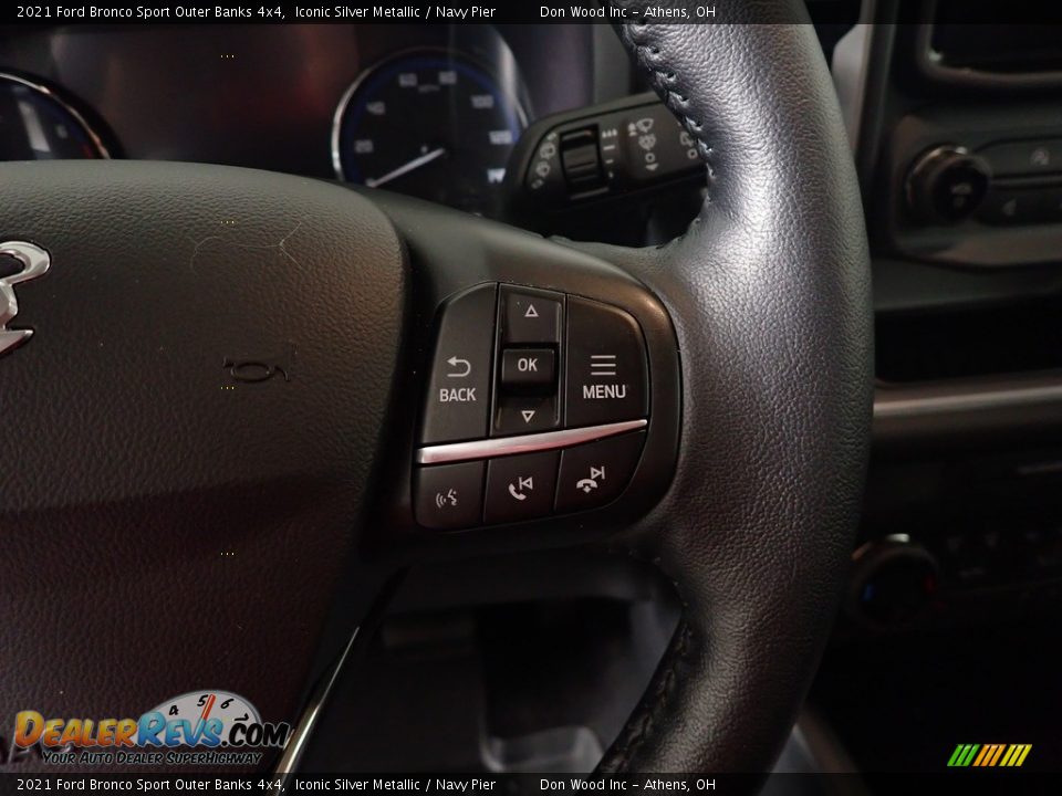 2021 Ford Bronco Sport Outer Banks 4x4 Iconic Silver Metallic / Navy Pier Photo #28