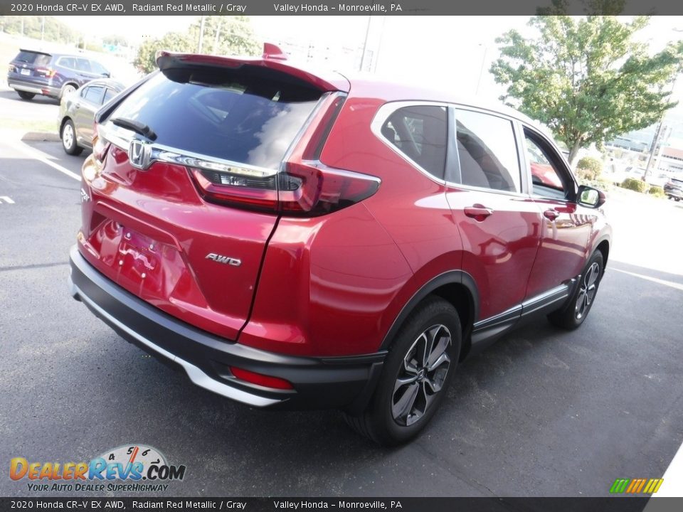 2020 Honda CR-V EX AWD Radiant Red Metallic / Gray Photo #7